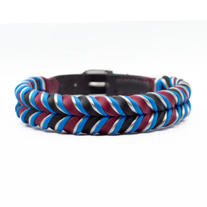 Fettlederhalsband mit Paracord " Design your own "